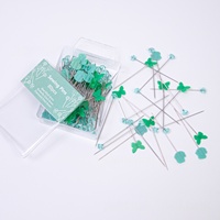 80pcs épingles à coudre portables en diamant et papillon d'abeille positionnement de tissu et épingles de matelassage pour l'artisanat couturière projets de couture bricolage