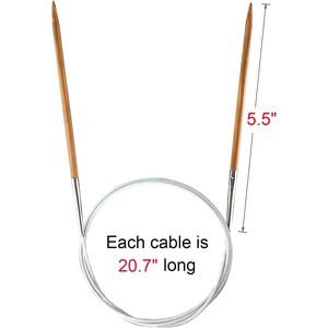Multi color stained Custom Yarn Hand Knitting Needles Portable Smooth Finish Ergonomic Design for new and young craft learners - Product Image 4