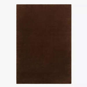 Tapis en laine fait main sur mesure, couleur café, tufté à la main, solide, durable, doux et élégant. - Product Image 1