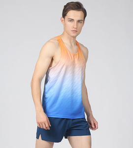 Camiseta Deportiva Personalizada Sublimada para Hombre, de Secado Rápido, Reflectante, Estilo Racerback, para Maratón, Running, sin Mangas - Product Image 4