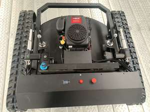 Livraison gratuite, <span class=keywords><strong>moteur</strong></span> diesel CE EPA, machine à couper l'herbe tout-terrain, chenilles en caoutchouc agricoles, tondeuse à gazon robotisée télécommandée - Product Image 2