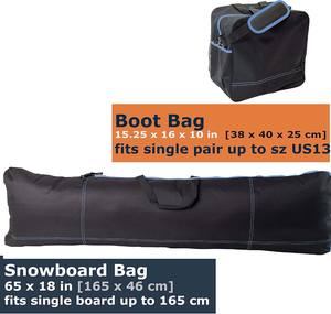 Muestra Gratuita de Bolsa Acolchada para Tabla de Snowboard con Ruedas, Bolsa para Esquí y Snowboard con Correas para los Hombros, Logotipo Personalizado, Gran Capacidad - Product Image 3