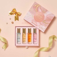 Boîte d'emballage de luxe, impression personnalisée, emballage d'échantillon de parfum, boîte de tiroir d'emballage de cosmétiques rose