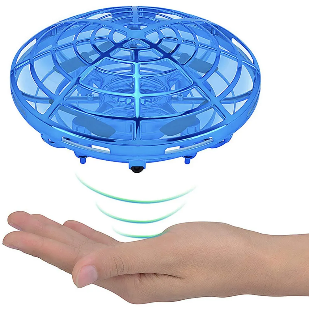 Hand-Controlled Flying Ball, Interactive Motion Induction Helicopter Ball with Shining LED Drone, Flying Toy for Boys and Girls