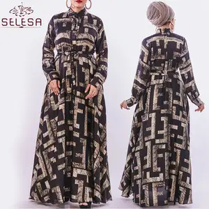 Mulheres Blusa Estilo moderno Terno Kurung Baju Muslimah Top Para Jilbab Telekung Roupas Casuais + Vestidos de Duas Peças Casuais