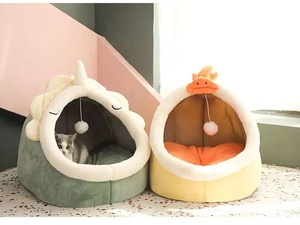 <span class=keywords><strong>Doux</strong></span> chat lit chaud <span class=keywords><strong>panier</strong></span> <span class=keywords><strong>pour</strong></span> animaux de compagnie confortable chaton chaise longue très <span class=keywords><strong>doux</strong></span> petit <span class=keywords><strong>chien</strong></span> tapis sac lavable grotte lits solide Carton chat maison tente - Product Image 5