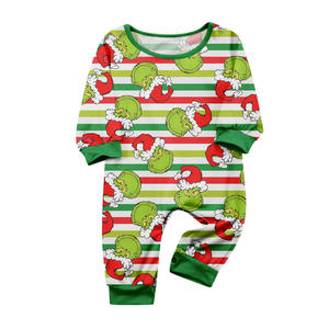 Drop Shipping Christmas <strong>Pajamas</strong> Hot <strong>Sale</strong> 2025 Cotton Grinch Print Family Matching <strong>Pajama</strong> <strong>Set</strong> for Christmas Home Party - Product Image 4