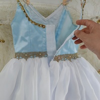 BT2607231002 Livraison rapide, costumes de danse espagnole pour enfants, filles, femmes, adultes, tutu bleu romantique pour la danse classique