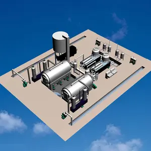 Waste/used engine oil catalyst refinery equipment