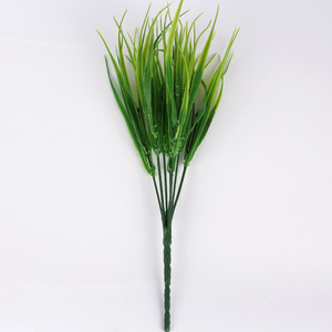 <b>Artificial</b> <b>Grass</b> 7-Forked Spring <b>Grass</b> 35CM Green Plastic Fake Plant For Home Wedding Decoration - Product Image 5