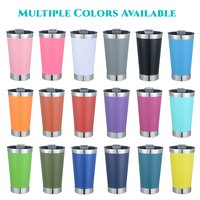Brésil vente en gros 16oz gobelet pinte tasses en acier inoxydable 304 vin bière tasse avec ouvre-bière vide pinte gobelet