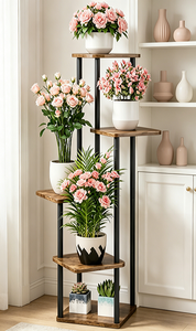 Support <span class=keywords><strong>pour</strong></span> <span class=keywords><strong>plantes</strong></span> à 5 niveaux, étagère à fleurs d'intérieur <span class=keywords><strong>pour</strong></span> plusieurs <span class=keywords><strong>plantes</strong></span>, mobilier <span class=keywords><strong>de</strong></span> <span class=keywords><strong>jardin</strong></span> <span class=keywords><strong>pour</strong></span> patio, <span class=keywords><strong>jardin</strong></span>, salon, balcon, chambre, noir - Product Image 3