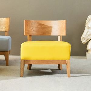 Chaises de salle à manger modernes pour appartement école Chaise de salle à manger solide avec couverture en cuir en bois personnalisée pour restaurant - Product Image 2