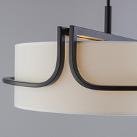 Lustre antique français pour plafond haut, luminaire de salle à manger, chambre vintage, style japonais Wabi Sabi créatif, suspension en tissu
