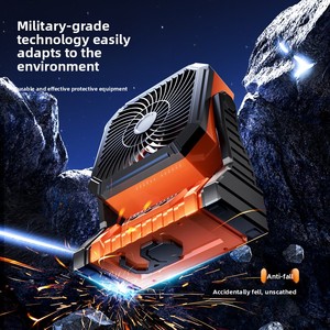 Ventilateur <span class=keywords><strong>de</strong></span> Tente Sans Fil Multifonctionnel à 4 Vitesses avec Minuteur et Lumière, Idéal pour le Camping, les Voyages et la Pêche en Extérieur - Offre Spéciale - Product Image 2