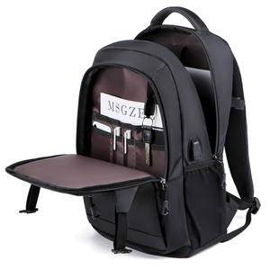 Anti-theft Waterproof <b>Laptop</b> <b>Backpack</b> with USB Port 15.6 Inch Designer Leather Business Travel Bag Custom <b>Backpack</b> for Men - Product Image 3
