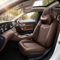 Housse de siège de voiture en cuir durable, ensemble complet, toutes saisons, universelle, sportive, pour cinq places, protection des sièges de voiture
