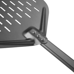 Juego <span class=keywords><strong>de</strong></span> cáscara <span class=keywords><strong>de</strong></span> pizza <span class=keywords><strong>de</strong></span> aluminio para hornear más vendido <span class=keywords><strong>de</strong></span> Manjia con cortador Rocker Paddle <span class=keywords><strong>pala</strong></span> giratoria redonda dura perforada - Product Image 6