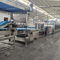 Ligne de production industrielle à haut rendement pour gallettes, machine à biscuits rotative, équipement de cuisson et de pâtisserie continu