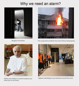 Wofea ไซเรนเตือนภัยพลังงานแสงอาทิตย์แบบไร้สาย, แฟลชโทรปลุก120dB <span class=keywords><strong>PG103</strong></span> 105 106 107 108พร้อมเครื่องตรวจจับความเคลื่อนไหวทำงานร่วมกับเซ็นเซอร์ไร้สาย - Product Image 3