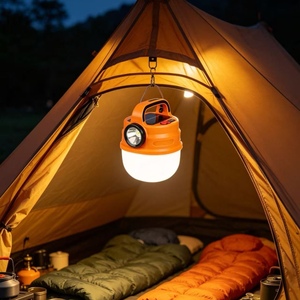Lampe de camping à énergie solaire, rechargeable par USB, étanche, à LED, adaptée à la randonnée, à la pêche, aux urgences automobile et aux réparations en extérieur - Product Image 3