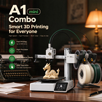 Prêt à être expédié, imprimante 3D Bamboo Lab A1 Combo nouvelle, haute précision, nivellement automatique, PLA, USB, 1 an de prototypage