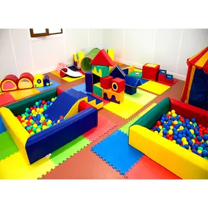 Kids indoor playgrount set soft play gebied soft play stappen apparatuur voor verkoop