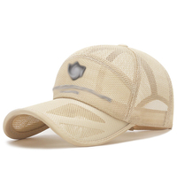 Gorras de béisbol transpirables de malla completa hueca para hombre, de secado rápido, para verano, protección solar, pesca al aire libre, gorra de red informal, al por mayor
