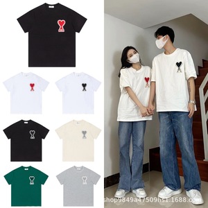 T-shirt Vintage <span class=keywords><strong>di</strong></span> Tendenza in Cotone con Ricamo 'Macaron Love Letter', Nuova Collezione Primavera/Estate per Uomo e Donna - Product Image 3