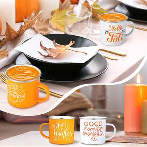 Tasses à café en céramique colorées de qualité alimentaire pour tasses <span class=keywords><strong>tasse</strong></span> de camping en émail pour voyage pour thé, café et lait - Product Image 5