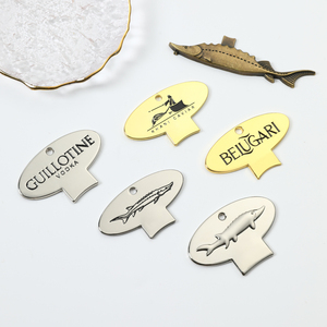<b>Big</b> Size Custom Fish logo Label Caviar Tin Opener Caviar Fish Logos Opener Keychain Caviar Can Opener - Product Image 5