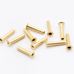 <span class=keywords><strong>Remaches</strong></span> Semitubulares de Cabeza Redonda Color Dorado al por Mayor de Fábrica para Estuches de Vestir - Product Image 3