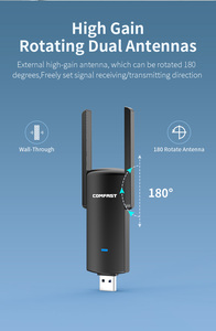 Adaptador Wifi <span class=keywords><strong>de</strong></span> Largo Alcance Comfast <span class=keywords><strong>de</strong></span> 1300 Mbps, Tarjetas <span class=keywords><strong>de</strong></span> Red USB con <span class=keywords><strong>Antena</strong></span> Externa <span class=keywords><strong>de</strong></span> Alta Ganancia - Product Image 6