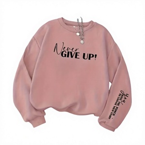 Sudadera Vintage Extra Grande de Cuello Redondo para Mujer, Estilo Minimalista, Marca Hardihood International, Color Beige, Estampado Geométrico, Manga Larga, Tejida - Product Image 1