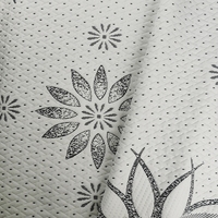 Nouveau tissu de matelas jacquard à motifs blanc 400 g/m², tissu de matelas jacquard 100 % polyester DTY