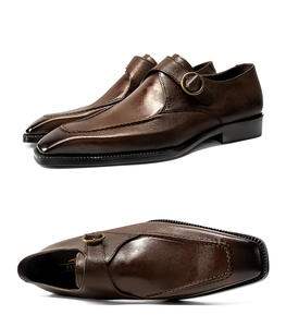 Chaussures habillées pour hommes de haute qualité à bout pointu en cuir véritable à lacets, antidérapantes, respirantes, pour le bureau et les affaires - Product Image 6