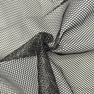 Tela de malla de poliéster de alta densidad de 139g/m², <span class=keywords><strong>material</strong></span> transpirable y elástico para la producción de bolsas de red de compras - Product Image 1