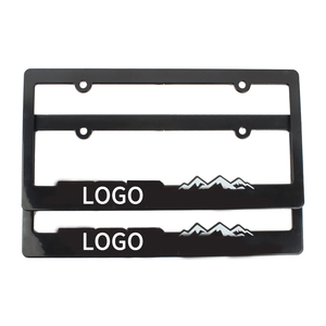 Marco De <span class=keywords><strong>Matricula</strong></span> USA JDM Car Portaplacas Para Carros Cromado Logotipo personalizado Número de plástico Marco de placa Marcos Sorority - Product Image 1