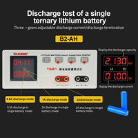 Sunkko T-681 0-55V testeur de capacité de batterie au Lithium 18650 testeur de tension de batterie liion lifepo4 testeur de décharge