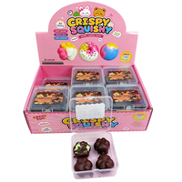 Jouets à presser en argile souple en forme de beignets croustillants DIY, sans rebond, bruyants