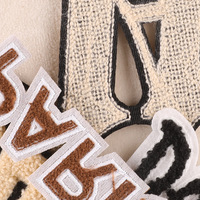 Insignia bordada personalizada para ordenador, etiqueta de tela, chenilla
