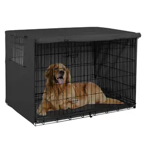 Dog Crate Cover Durable Polyester Pet Kennel Cover Universal Fit For Wire Dog Crate