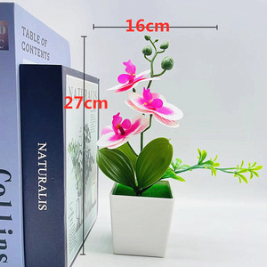 <span class=keywords><strong>Orchidea</strong></span> artificiale fiori con vaso finta <span class=keywords><strong>orchidea</strong></span> in seta Phalaenopsis composizione floreale <span class=keywords><strong>per</strong></span> la decorazione del partito del tavolo di casa - Product Image 4