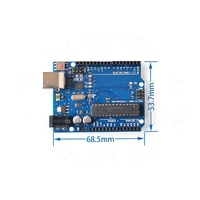 Placa de desarrollo/aprendizaje UNO R3 con chip ATmega328P compatible con Arduin0 UNO Rev3 para programadores, Emuladores, depuradores