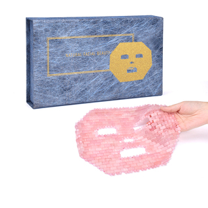 Pha lê làm mát Rose Quartz mặt làm trắng ngủ chăm sóc da mặt nạ trên khuôn mặt để bán tự nhiên tấm nữ mẫu Kích thước chấp nhận - Product Image 2