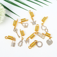 Accessoires de Tresses et Dreadlocks Africaines: Breloques de Bijoux Loc, Perles en Bois, Tubes Métalliques, Anneaux de Manchette pour Cheveux Tressés au Crochet