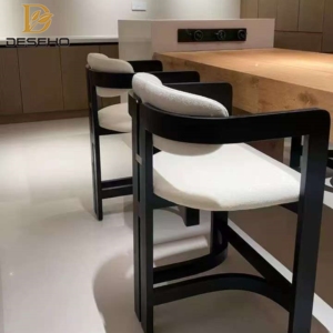 Silla de comedor italiana Normcore 0414 de madera de fresno macizo, muebles modernos simples de gama alta para el hogar para hoteles y mesas de té - Product Image 6