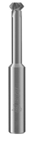 Couteaux de chanfreinage supérieur et inférieur TIALN revêtus 55HRC pour acier au tungstène et aluminium à 90° pour machines aérospatiales spécialisées