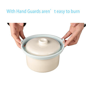 Pot chaud électrique portable double couche 4L Congee & Soup Soup & Stock Pots Couvercle en verre trempé Application domestique - Product Image 6