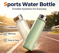 Bouteille d'eau en Tritan sans BPA de 500 ml, fournie directement par l'usine, pour le sport, la gym, le camping et les activités de plein air.